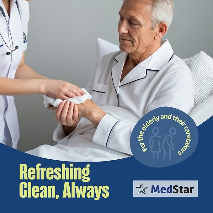 Adult Wipes Extra Large - Thicker Disposable Washcloths for Elderly Care & Shower Alternative - Fragrance-Free with Flip-To (1 Pack XXL)