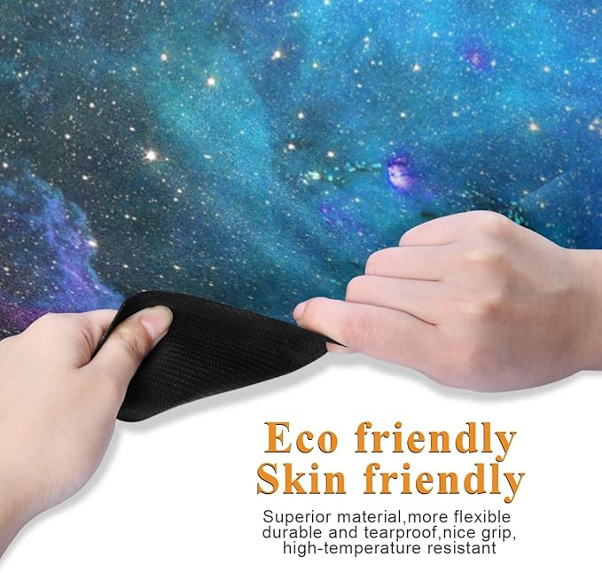 Galaxy Stars Yoga Mat Non Slip Thick Kids Eco Friendly Rubber Workout Foldable Yoga Mat Women Exercise