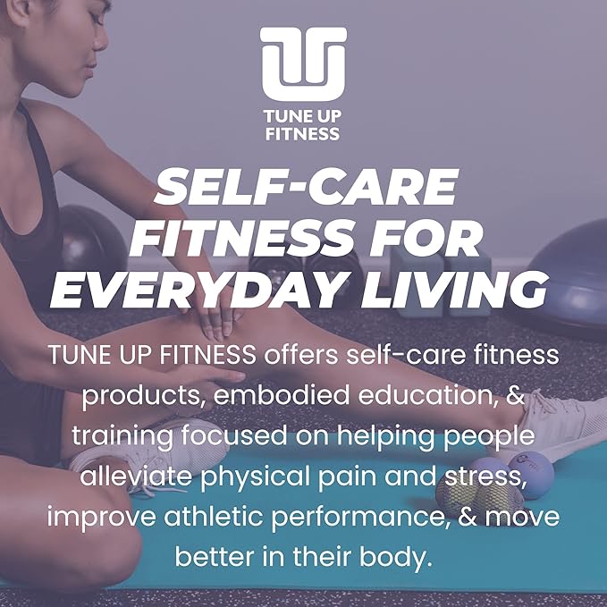 YOGA TUNE UP® Therapy Balls in Tote by Tune Up Fitness - Massage Balls for Trigger Point, Pressure Point & Myofascial Release - Use as Single or Peanut Ball for Pain Relief & Relaxation (Deep Purple)