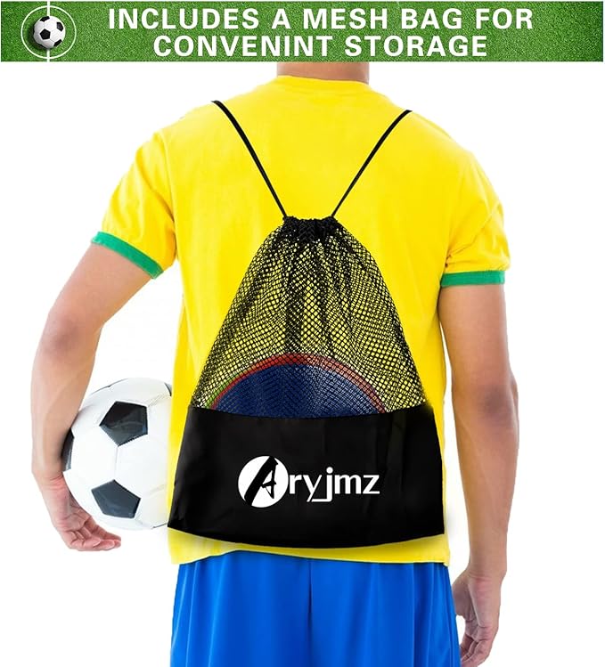 Spot Markers 9 Inch Non Slip Rubber Floor Markers Flat Field Cones Poly Dots for Soccer Basketball Sports Speed Agility Training and Drills