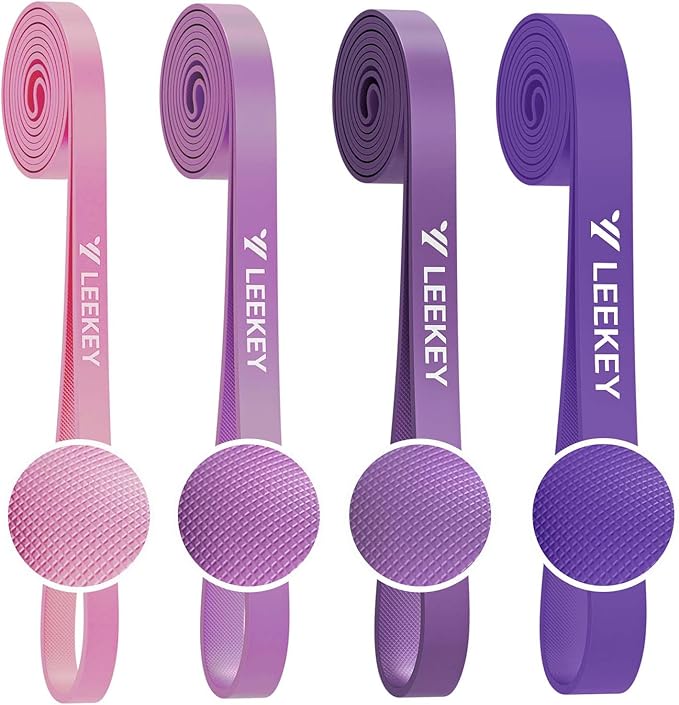 LEEKEY Resistance Bands Set for Pull-Up Assistance & Full-Body Training, Multi-Level Exercise Bands with Bag for Home Workouts, Physical Therapy, Strength Training (Men/Women)