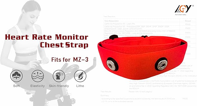 Heart Rate Monitor Replacement Chest Strap Compatible with Myzone Strap MZ-3 & MZ-1Belt 2 Pack