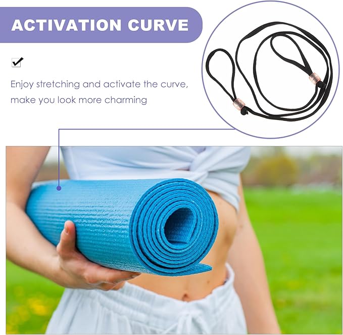 EXCEART 10Pcs Yoga Mat Carrier Strap Polyester Cotton Stretching Bands for Yoga, Pilates, Fitness