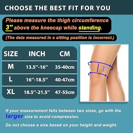 Compression Adjustable Knee Brace, Dual Patella Tendon Support Strap for Pain Relief, Arthritis, Tendonitis, ACL, Non-Slip Knee Suppport for Running, Cycling, Hiking, Soccer, Basketball,