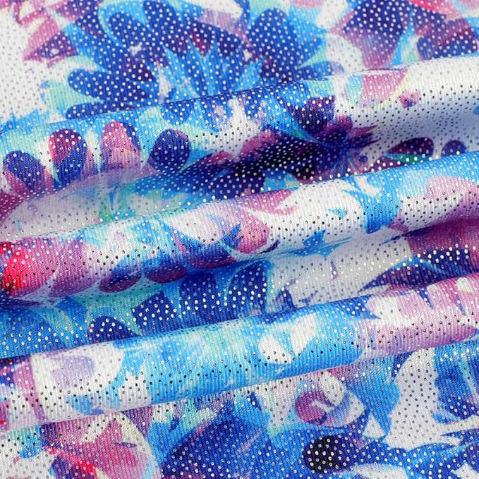 EQSJIU Leotards for Girls Gymnastics Sleeveless Sparkly Toddler Tumbling Outfits Dance Clothes Biketards for Kids 1-10 Years