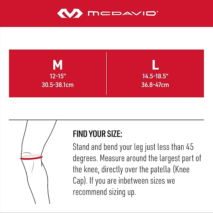 McDavid Knee Band for Knee Pain Relief, Support Brace Patella Tendon Knee Strap for Pickleball, Hiking, Soccer, Basketball, Running, Jumpers Knee, Tennis, Tendonitis, Volleyball & Squats