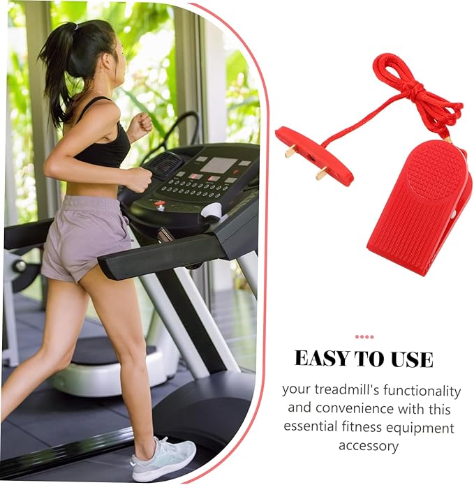 Treadmill Emergency Stop Switch Replacement Key Treadmill Safety Key with Dual Insert Fitness Equipment