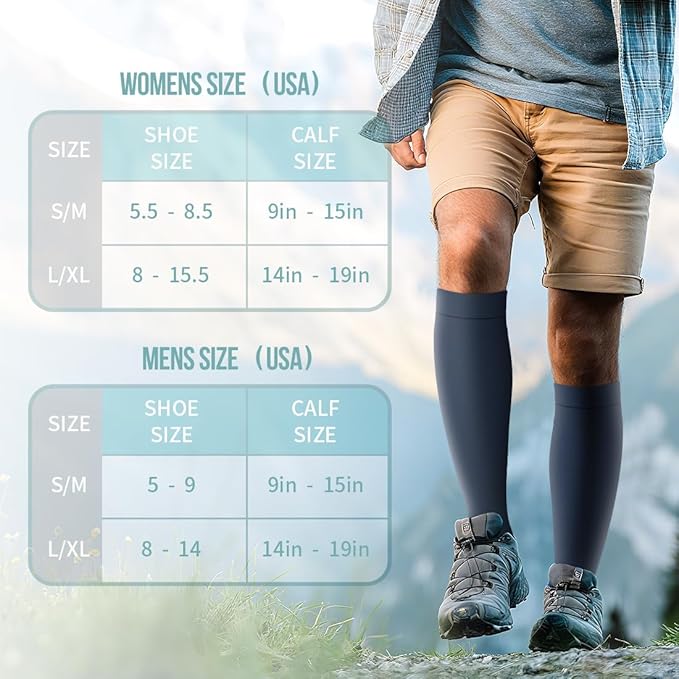 Copper Compression Socks for Women and Men(6 Pairs)-Best Support for Running, Athletic, Nursing, Travel