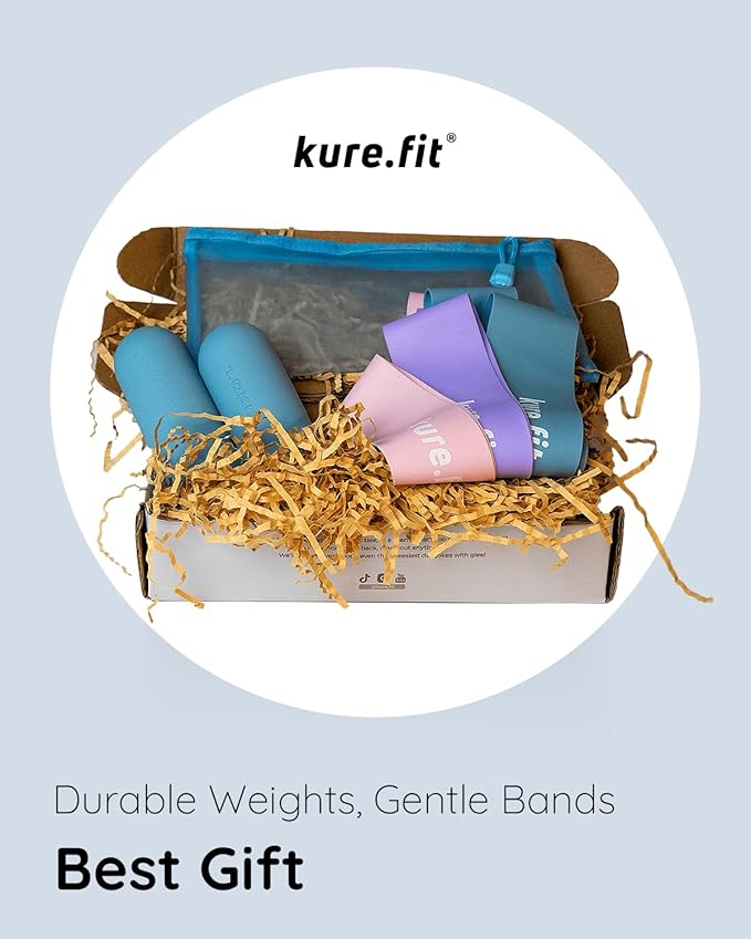 Hand Weight Bars for Women (2.2 LB) | Resistance Booty Bands | Pilates, Yoga, Dance, Aerobics, Running, Cardio, Gym, Strength Training | Non-Slip | Portable Dumbbells | Women & Men