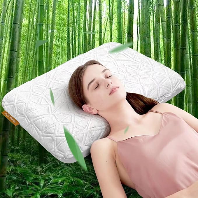Cooling Memory Foam Pillows for Sleeping, Cooling Gel Pillow for Hot Sleepers, Bed Pillow for Side, Back and Stomach Sleepers, Luxury Firm Gel Pillow for Neck Pain Relief