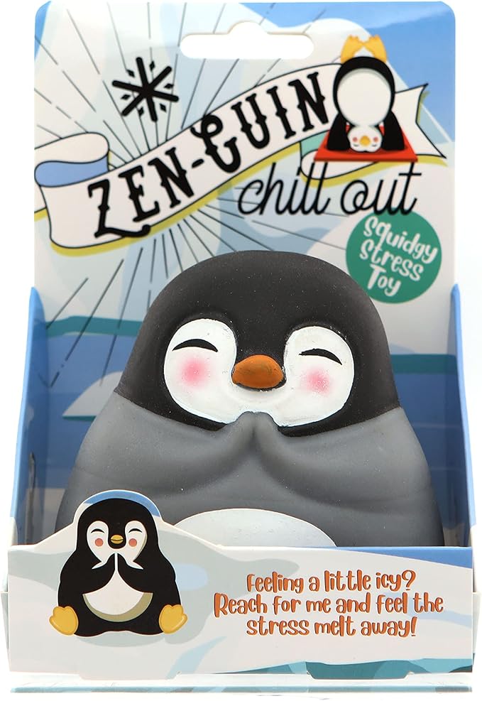 Boxer Gifts Zenguin Cute Stress Ball for Adults – Funny Penguin Gift & Anxiety Relief Toy – Fun Desk Supplies