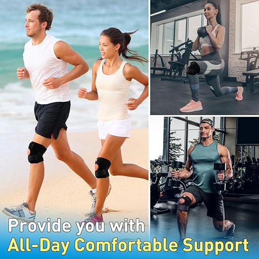 Plus Size Knee Brace for Men Women Knee Pain Relief Patellar Tendon Support Strap Adjustable Patella Stabilizer Knee Straps for Meniscus Tear,Injury Recovery,Mcl Acl