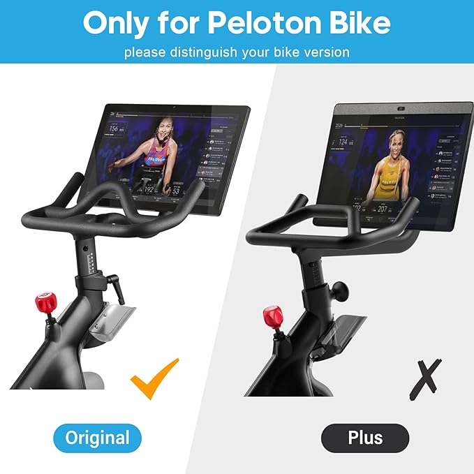 Desk Attachment Compatible with Peloton Bike (NOT Bike+) Tray Holder for Phone, Cup, Tablet, Ergonomic Platform Tray Accessories for Peloton Spin Bikes Transparent Acrylic Material
