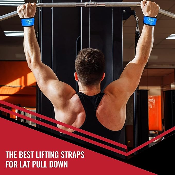 Bear Grips Lifting Straps - Gym & Weightlifting Straps for Men & Women, Deadlift Support, 2 Pairs