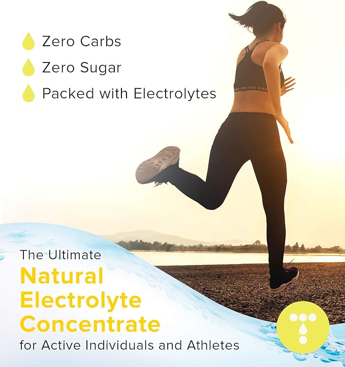 Daylyte Electrolyte Drops, Lemon, Sugar Free Daily Hydration Supplement with Magnesium, Calcium, & Zinc (29 Servings)