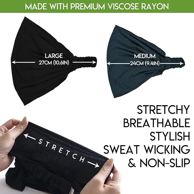 CHARM Headband Bandana Japanese Style - Mens Head Wrap Womens Hair Band by Casualbox