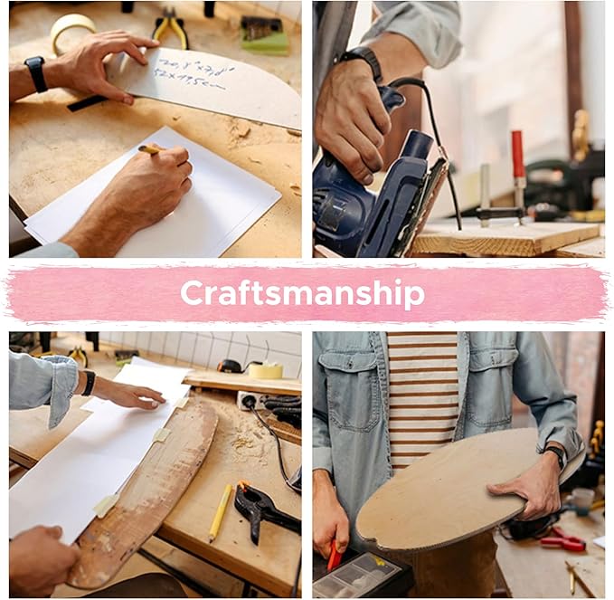 XCMAN Surf Balance Board Trainer with Roller Wooden Exercise Balancing Stability Trainer - Non Slip Surface for Adults Kids|Balance Board for Surfing,Snowboarding,Skateboarding,Hockey,Yoga Training