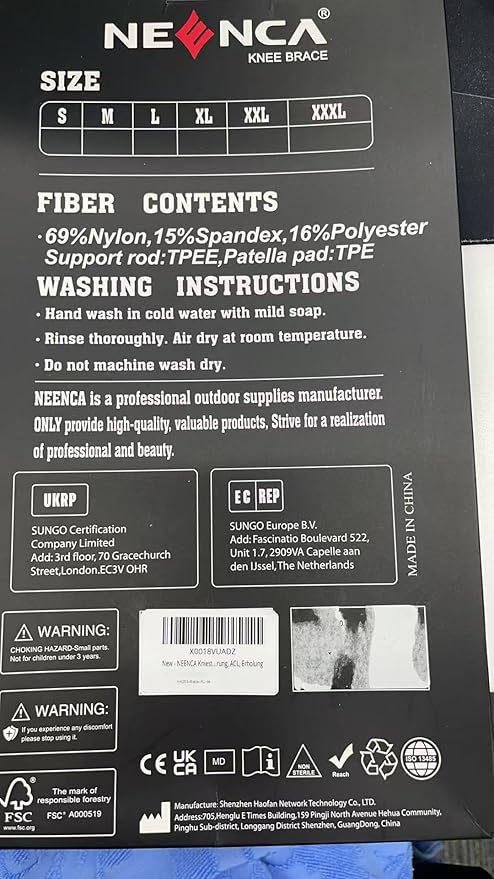 NEENCA Knee Brace for Knee Pain Relief, Compression Knee Support with Side Stabilizers & Patella Pad. Medical Knee Sleeve for Meniscus Tear, ACL,Arthritis,Joint Pain,Injury Recovery,Circulation,Sports