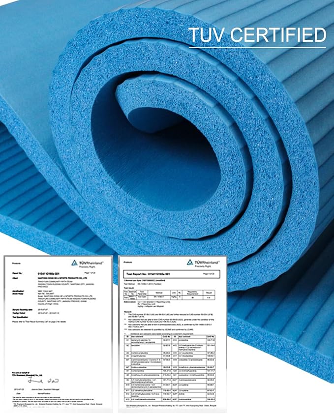 Large Yoga Mat 78"x 51" 20mm/15mm/10mm Thick Workout Mats for Home Gym, Extra Wide Workout for Women Men Gym Flooring Exercises