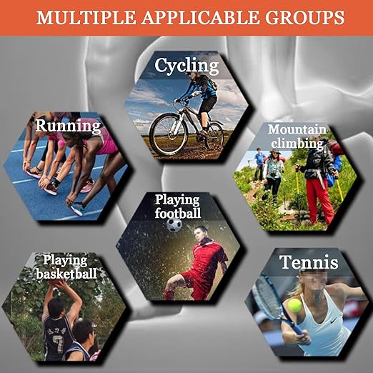 ZRW 2PCS Knee Brace,Knee Brace for Women Men,Adjustable Knee Support with Side Stabilizers Running Workout(Grey)