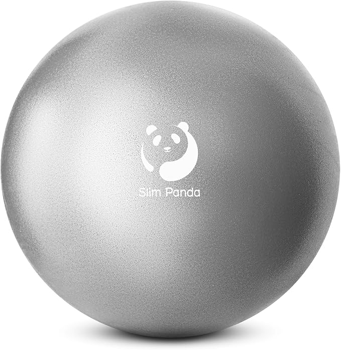 Slim Panda Pilates Ball, 9 Inch Small Exercise Ball, Anti Burst Mini Yoga Ball for Stability, Workout, Barre, Core Strength, Physical Therapy, Balance, Stretching