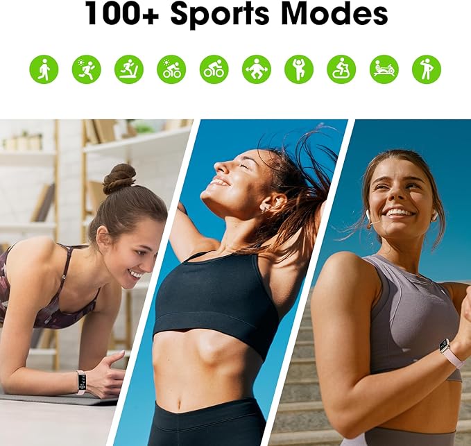 Long Battery Pedometer Watch 14 Days Battery Life, Slim Design No App/Phone Required Fitness Tracker, 50 Meters Waterproof Smart Watch, Heart Rate & Blood Oxygen Monitor Step Counter for Men Women