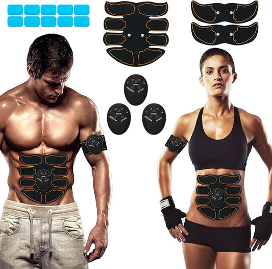 Portable Fitness Workout Equipment for Men Woman Abdomen/Arm/Leg Home Office Exercise,12 Free Gel Pads