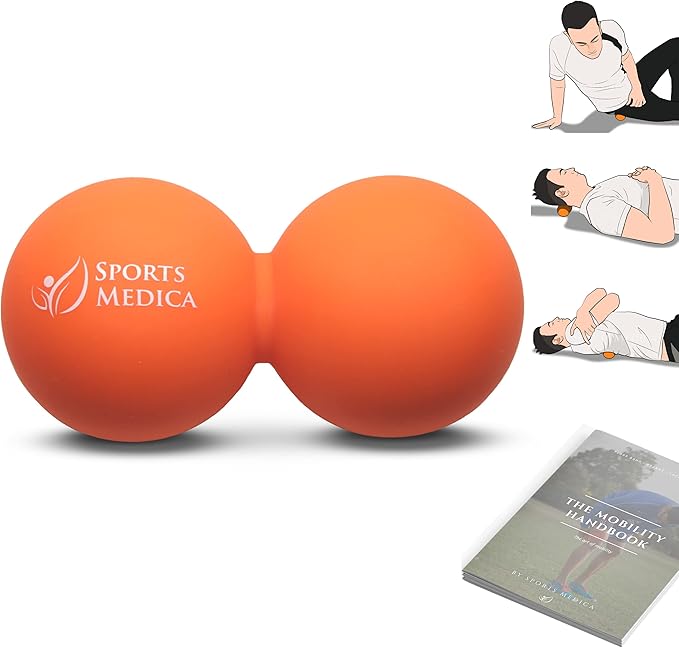 Peanut Massage Ball - Double Lacrosse and Peanut Ball Therapy | Trigger Point Deep Tissue Exercise | Back Muscle Foam Roller for Myofascial Release | Suboccipital Spine Device - Pressure Point
