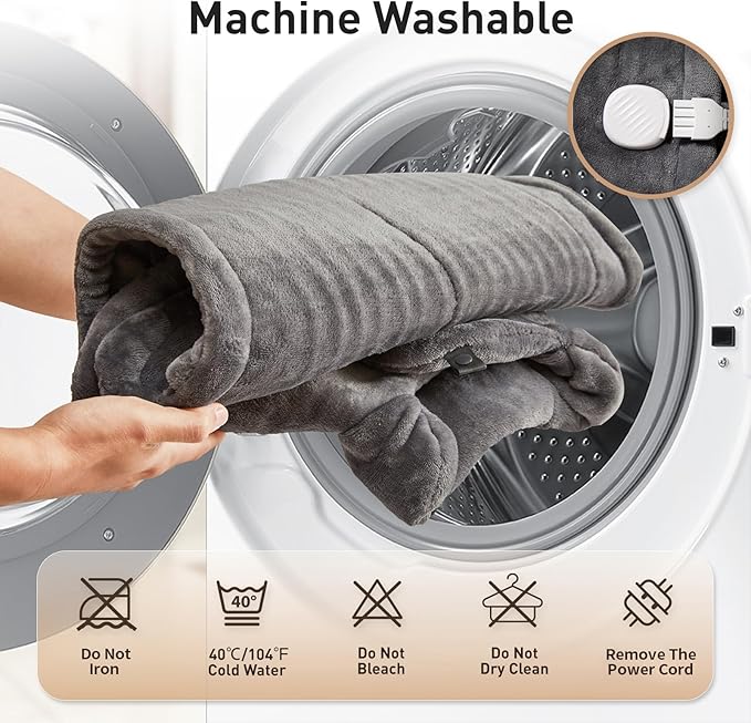 Heating Pad for Neck Shoulder and Back, Birthday Gifts for Women Mom Men Dad Elderly, Deeper Pain Relief and Fast Heating Large Weighted Heat Wrap, FSA Eligible Items Only List, ETL Certified, Gray