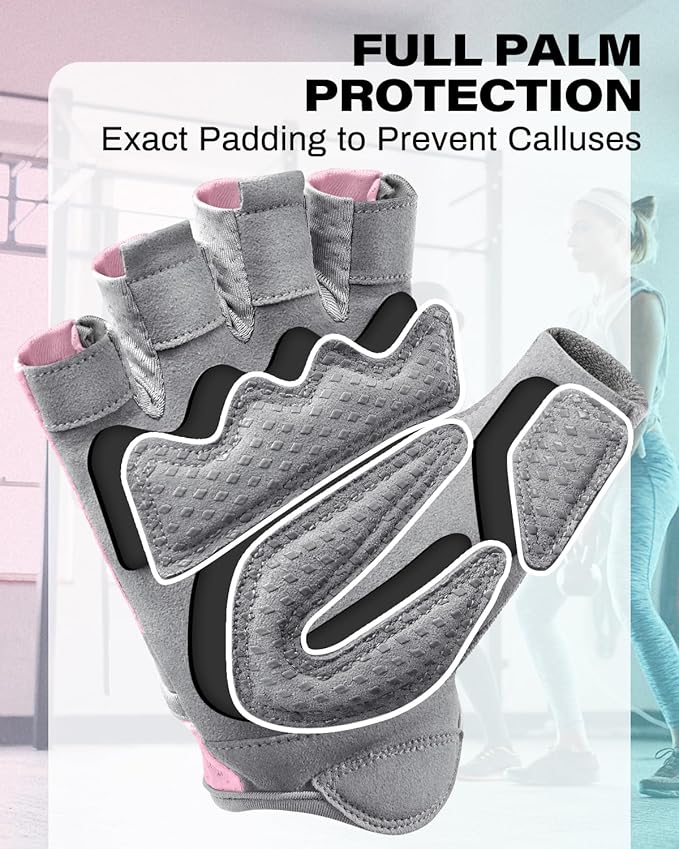 VINSGUIR Workout Gloves for Women and Men, Breathable Weight Lifting Gloves for Gym Exercise, Fitness, Training, and Cycling, with Excellent Grip and Cushion Pads