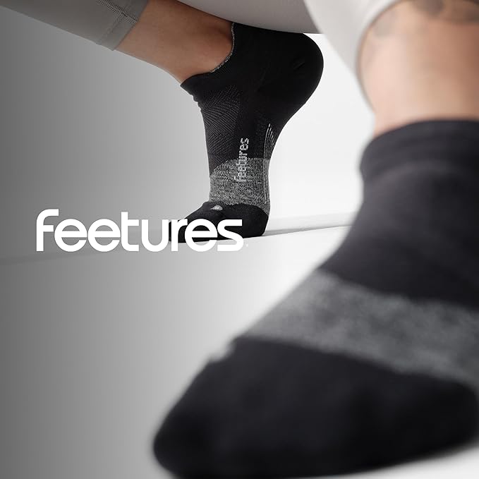 Feetures Elite Ultra Light Cushion Ankle Socks - Sport Sock with Targeted Compression