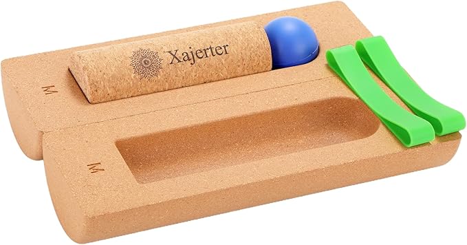 Balance Trainer Cork Balance Board with Manual-12In | Foot Arch Ankle Strengthener | Improve Mobility & Foot Balance Stability & Prevent Foot Ankle Pain-1 Yr