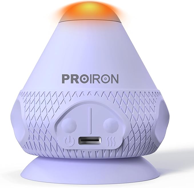 PROIRON Mountable Massage Ball Vibrating & Heating Hand Free,Deep Tissue Massage Trigger Point Therapy for Back Neck Feet Body, Myofascial Release Muscle Soreness & Joint Pain Relief