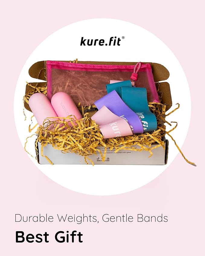 Hand Weight Bars for Women (2.2 LB) | Resistance Booty Bands | Pilates, Yoga, Dance, Aerobics, Running, Cardio, Gym, Strength Training | Non-Slip | Portable Dumbbells | Women & Men