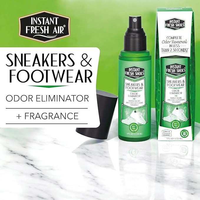 Advance Shoe Deodorizer Spray for Instant Shoe Odor Elimination in less than 2 seconds -For Sneakers, Boots, All Footwear -Also for Gym Bags and Sports Equipment, Lavender Scent – INSTANT FRESH SHOES