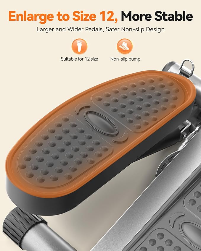 Niceday Steppers for Exercise, Stair Stepper with Resistance Bands, Mini Stepper with 300LBS Loading Capacity, Hydraulic Fitness Stepper with LCD Monitor