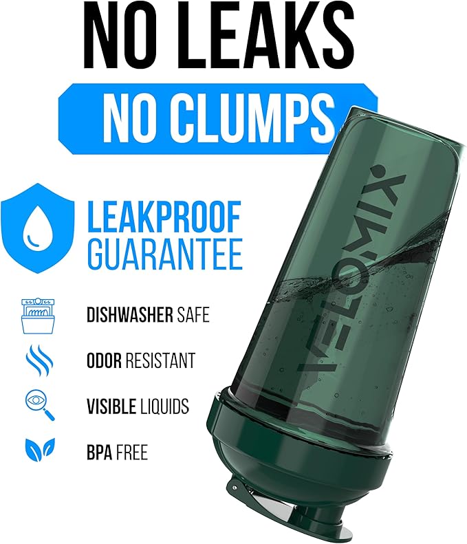 -6 PACK- 28 oz Protein Shaker Bottle for Protein Mixes - 6x Wire Whisk | Leak Proof Shaker Cups for Protein Shakes | Protein Shaker Bottle Pack | Protein Shake Cup (Earth Tones Collection)