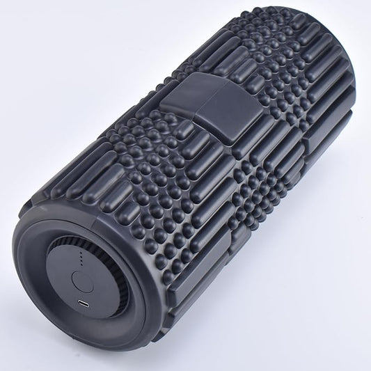 VibePro Flow Vibrating Foam Roller - 5-Mode Vibrating Massage Roller for Muscles Deep Tissue, Recovery, & Pain Relief - High-Intensity Electric Foam Roller for Back, Legs & Shoulders - Rechargeable