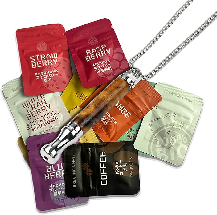 Breathe Free Necklace for Anxiety & Stress Relief, Classic Breathing Tool for Meditation, Mindfulness, and Relaxation – Portable Calm Necklace for Adults, Wellness Gift