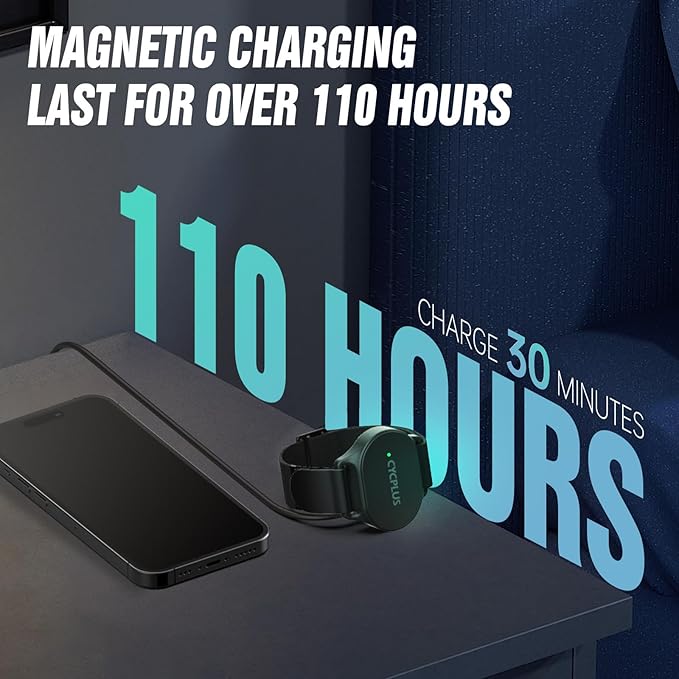 CYCPLUS Heart Rate Monitor Armband,Bluetooth 5.1 ANT+ HR Monitor with HR Zone LED Indicator, IP67 Waterproof, Use for Running Cycling Gym and Other Sports (2025 Upgraded Model)