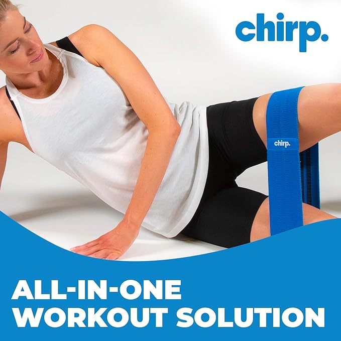 Chirp Premium Quality Resistance Bands - Versatile, Strength, Flexibility, and Physical Therapy, Durable Exercise, Gym, Workout Bands for Men and Women - 3 Levels of Resistance, 31.5 Inches.
