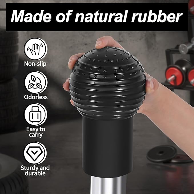 Landmine Attachment for Barbell, Fits 2 Inch Olympic Barbells, Rubber Barbell Landmine can be Used for Push Presses, Rows, Rotations, Clean Squats and Other Exercises