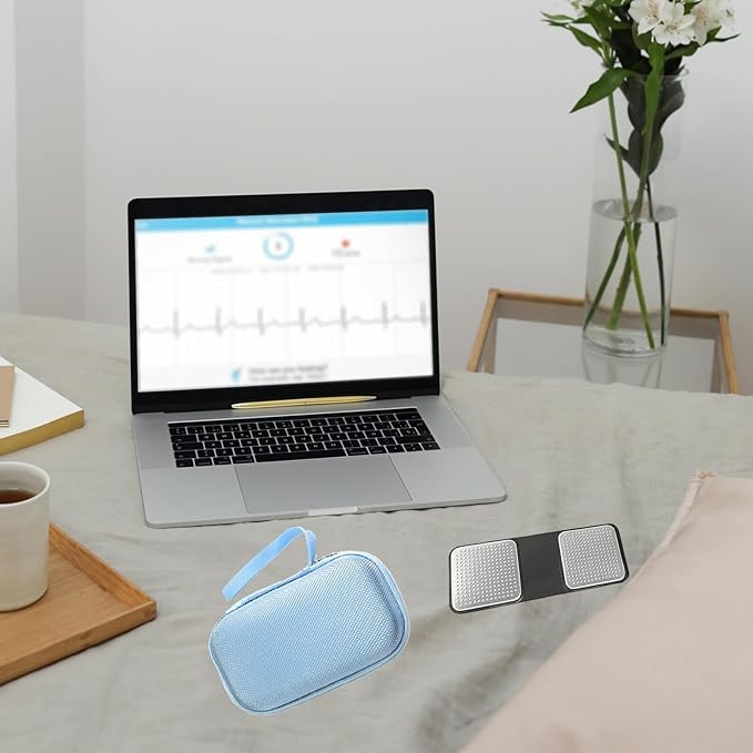 Foirfe Heart Rate Monitor Case Compatible with Kardia Mobile AliveCor Personal ECG Portable Travel Protective Holder Organizer for Heart Monitor Storage Pill Organizer Carrying (Box Only)