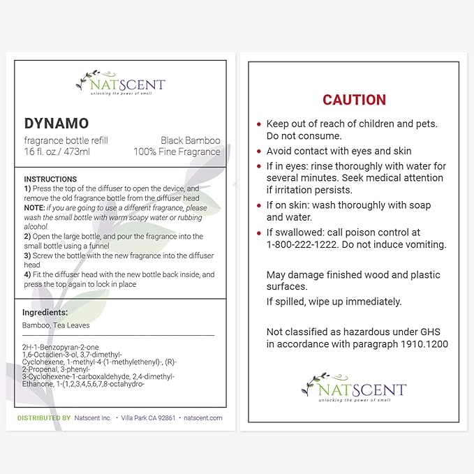 Black Bamboo Essential Oils for Diffusers for Home, Nature-derived Bamboo Essential Oil, Long-Lasting & Family-Friendly Diffuser Oils Scents, IFRA Certified, Cold Air & Ultrasonic - 16 oz