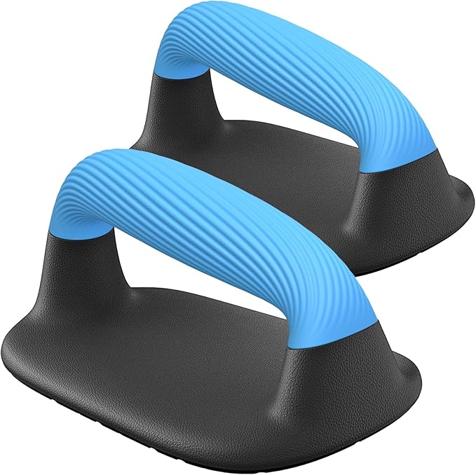 Kipika Push Up Bars, Pushup Stands, Anti-Slip Soft Plastic Push Up Handles, Bottom Anti-Slip Pad, Strength Training Equipment, Perfect for Floor Workout Exercise