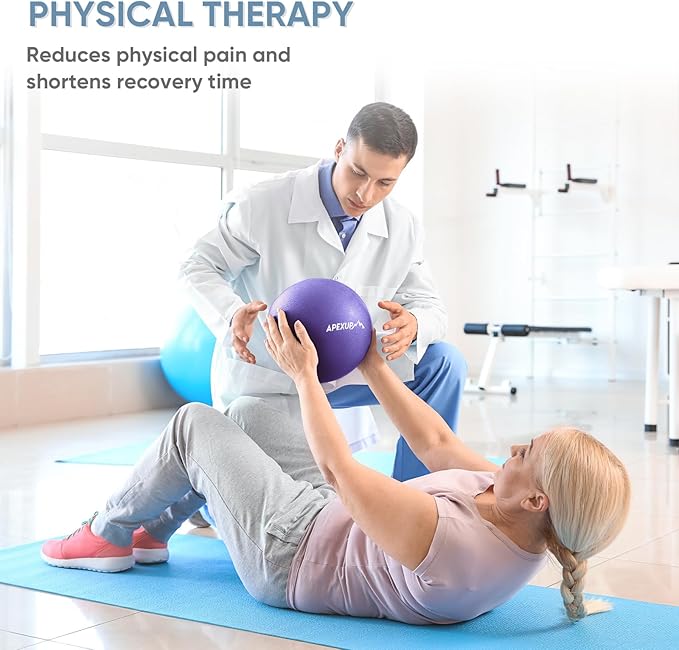 APEXUP Yoga & Pilates Ball - Anti Slip Heavy Duty Gym Ball for Fitness, Balance & Core Workout