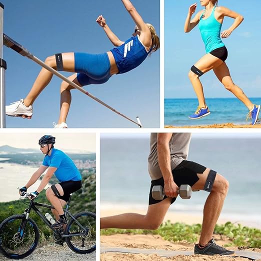 IT Band Strap, Adjustable Iliotibial Band Syndrome Brace, Athletic Stabilizer for Men, Women, Knee Support Strap for Running, Cycling, Hiking, Exercising, etc, 1 Pack