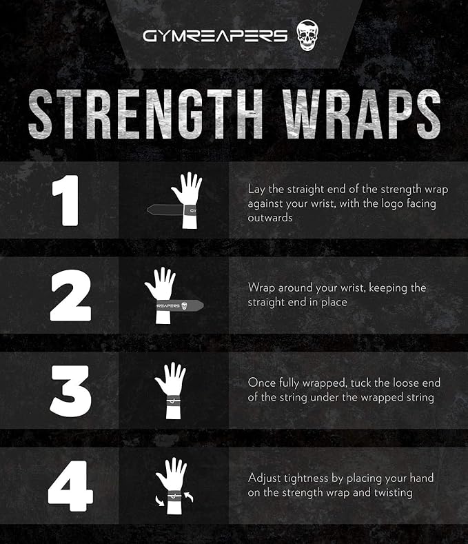 Gymreapers Strength Wrist Wraps for Cross Training, Olympic Lifting, Strength, WOD Workouts, Calisthenics - Strong Wrist Support for Men and Women - Fits All Wrist Sizes | Men and Women
