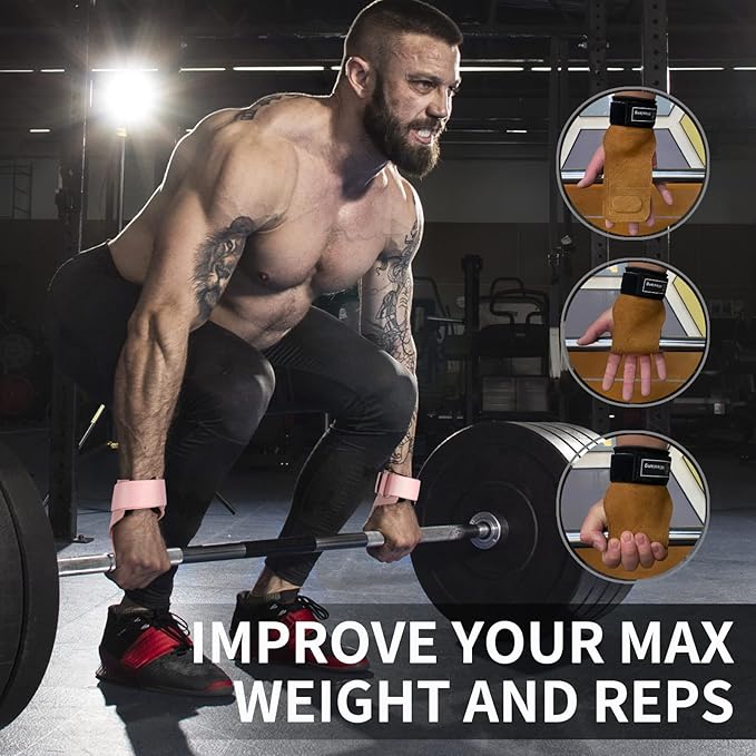 Adjustable Neoprene Padded Wrist straps for Weightlifting,Weight Lifting Straps Gym weight lifting wrist wraps,Gym Accessories for women for Men/Women(Pair)