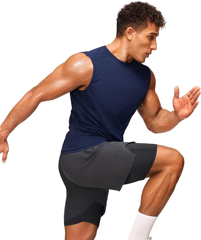 Junlan Sauna Suit for Men - Sleeveless Sauna Shirt Sweat Vest for Gym Workout